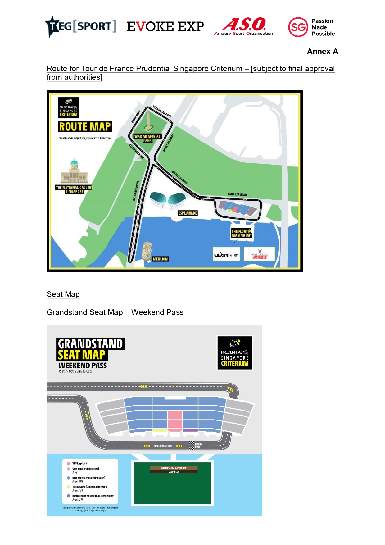 Route for Tour de France Prudential Singapore Criterium is Finalised!